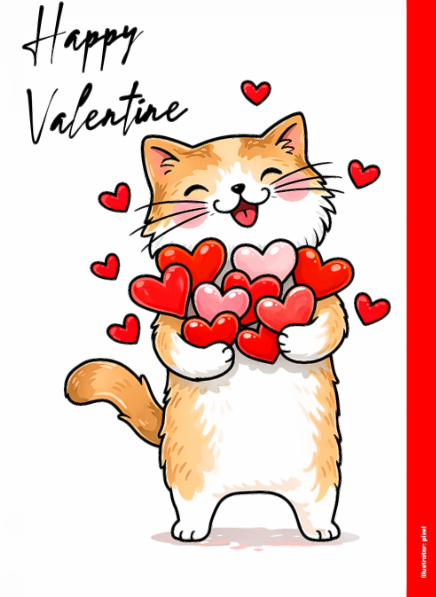 Grußkarte - Happy Valentine