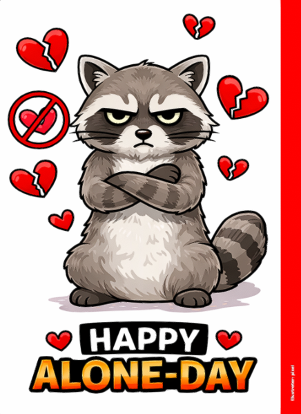 Grußkarte - Happy Alone Day