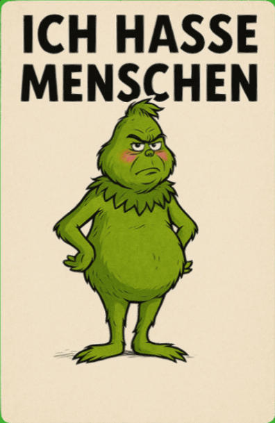 ich hasse Menschen Karte