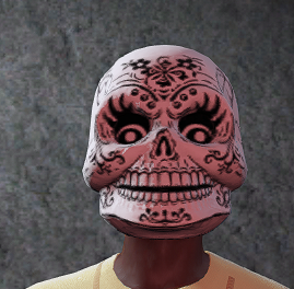 Geblümte Calaca-Maske
