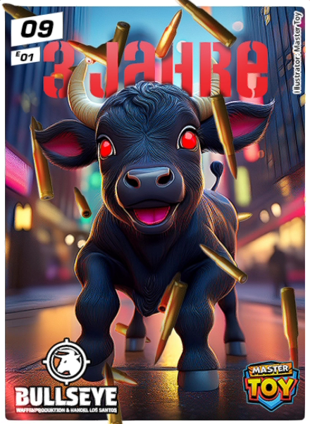Bullseye 3 Jahre