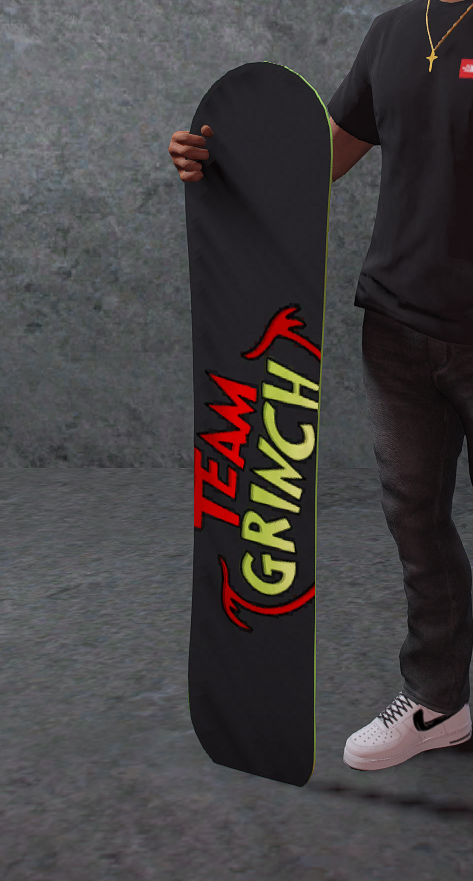 Snowboard - Team Grinch
