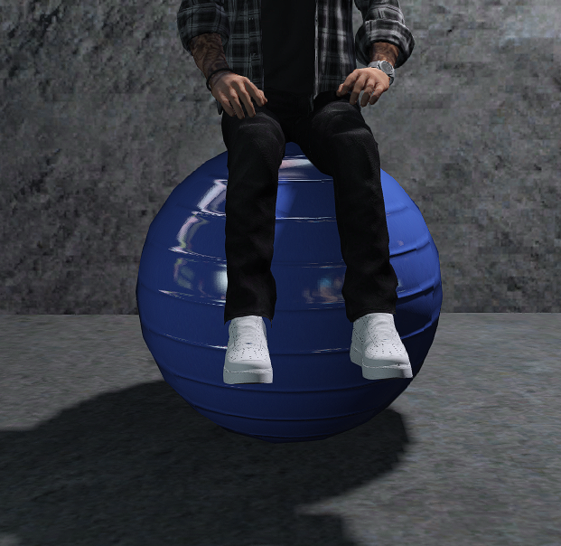 Gymnasticball Blau
