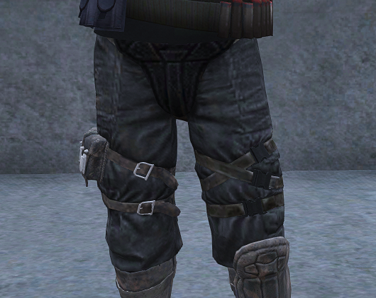 Schwarze Raider-Hose