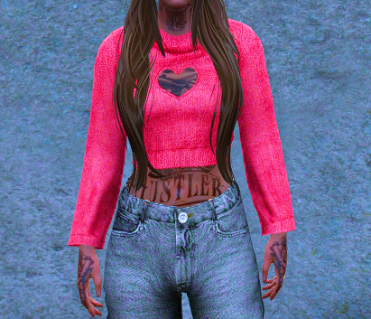 Cropped Herz Pulli - 9