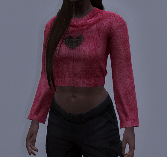 Cropped Herz Pulli - 9