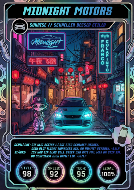 Midnight Motors Firmenkarte