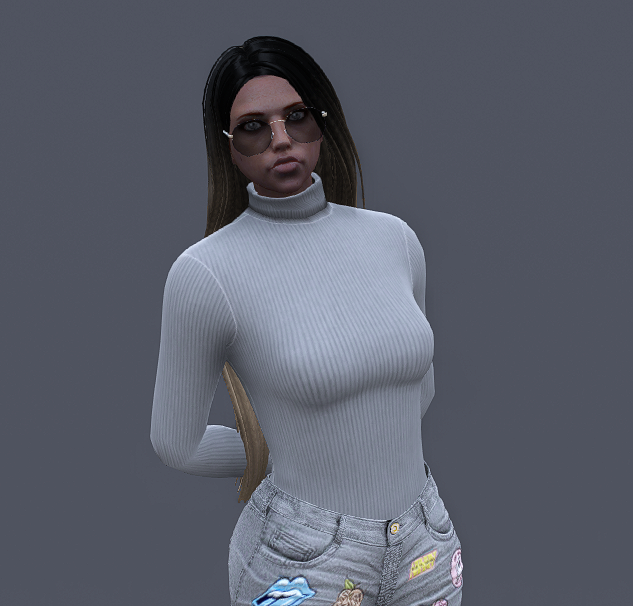 Rollkragen Pulli - 1