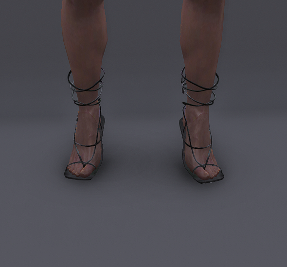 Geschnuerte High Heels - 1