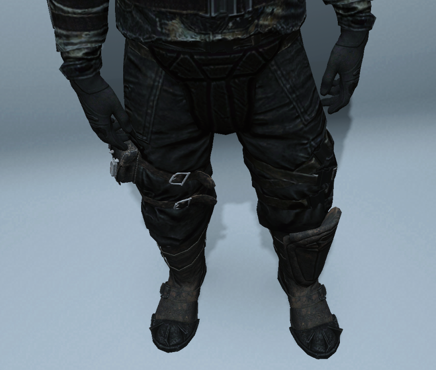 Schwarze Raider-Hose