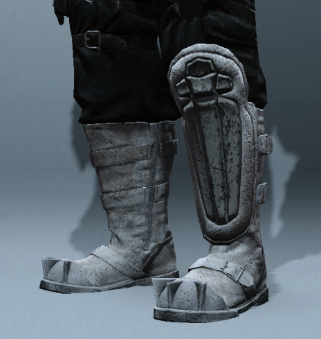 Weiße Raider-Stiefel