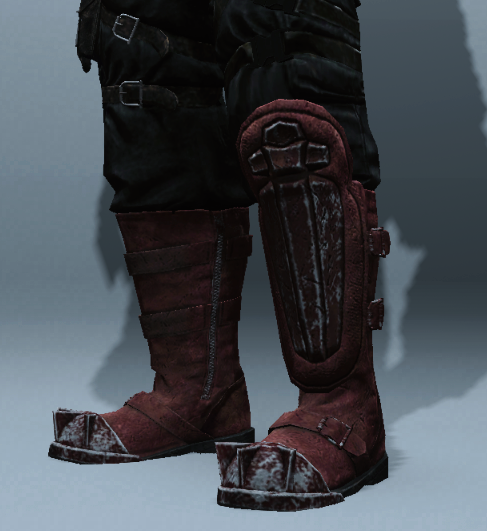 Rote Raider-Stiefel
