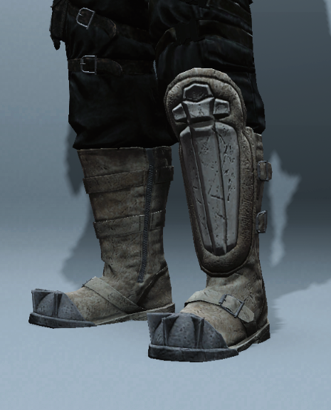 Beigefarbene Raider-Stiefel