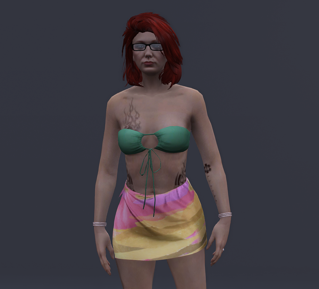Bikini mit Tuch - 5